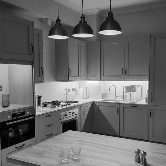 Finished retail kitchen joinery detail